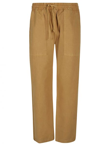 Pantaloni classici di cotone Service Works marrone