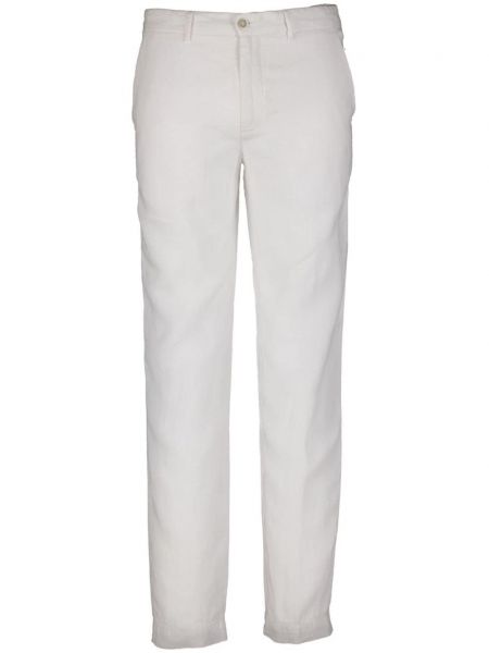 Pantalon en lin slim 120% Lino blanc