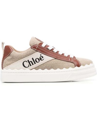 Sneakers Chloé μπεζ
