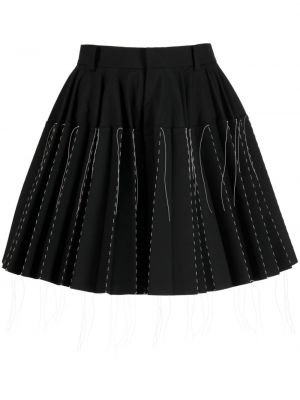 Plisovaná sukňa Sacai čierna