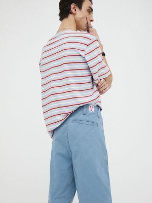 Памучни панталон Wrangler синьо