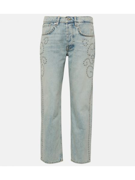 Straight leg jeans con borchie 7 For All Mankind