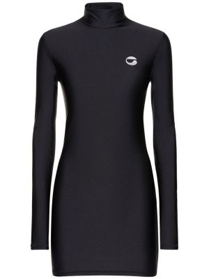 Přiléhavé mini šaty jersey Coperni černé