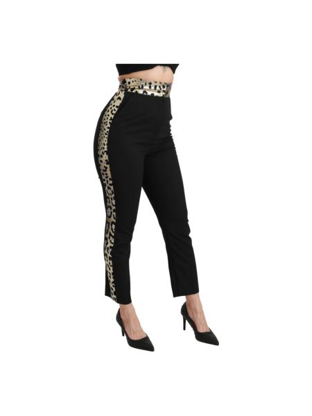 Pantalones leopardo de tejido jacquard Dolce & Gabbana