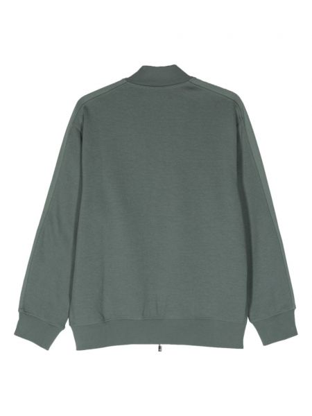 Žakarda džemperis ar rāvējslēdzēju Armani Exchange zaļš