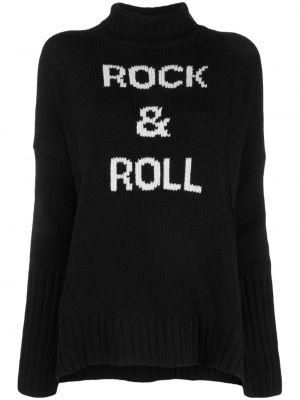 Μάλλινος πουλόβερ από μαλλί merino Zadig&voltaire μαύρο