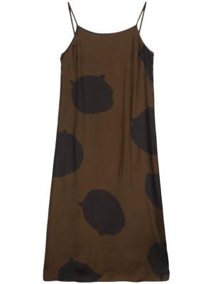 Sukienka midi z nadrukiem w abstrakcyjne wzory Uma Wang