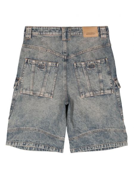 Shorts en jean large à motif étoile Marant étoile