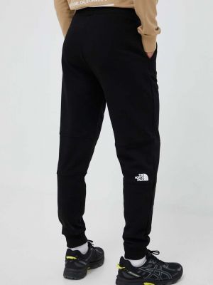 Pantaloni sport din bumbac The North Face negru