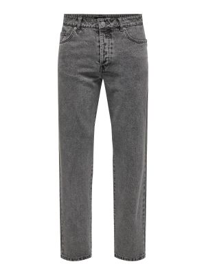 Straight leg jeans Only & Sons grigio