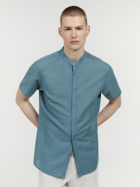 Camisa de lino Sfera verde