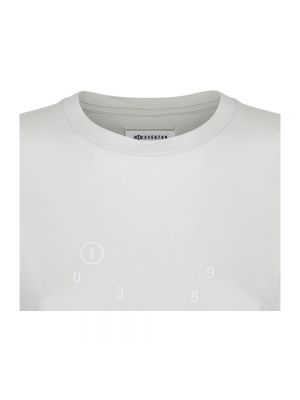 Camiseta con estampado Maison Margiela beige