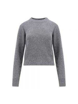 Sweter z kaszmiru wełniany Ami Paris szary