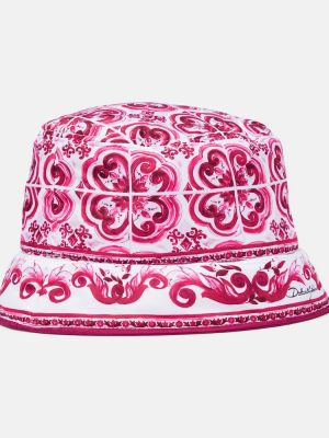 Raštuotas kepurė Dolce&gabbana rožinė