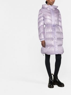 Kabát s kapucí Woolrich fialový