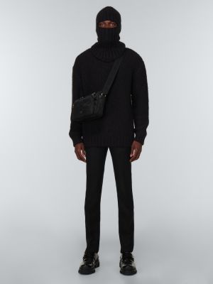 Jersey de alpaca con capucha de tela jersey Givenchy negro