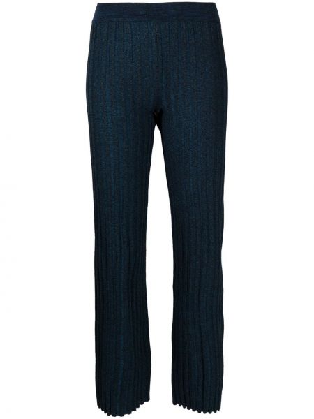 Pantalones rectos de lana Paloma Wool azul