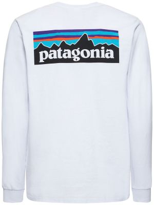 Bavlněné tričko Patagonia bílé