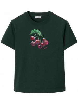 Křišťálové bavlněné tričko Burberry