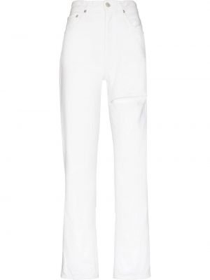 Прямые джинсы Agolde, белые