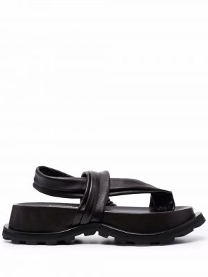 Sandaler med reim Jil Sander brun