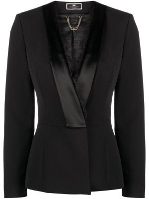 Blonder lang blazer Elisabetta Franchi svart