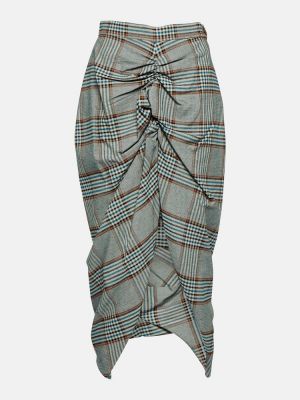 Kockovaná midi sukňa Vivienne Westwood