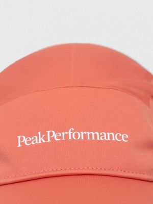 Czapka z daszkiem z nadrukiem Peak Performance różowa