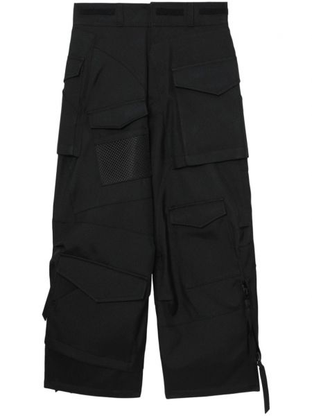 Pantaloni cargo asimetrice Junya Watanabe Man negru