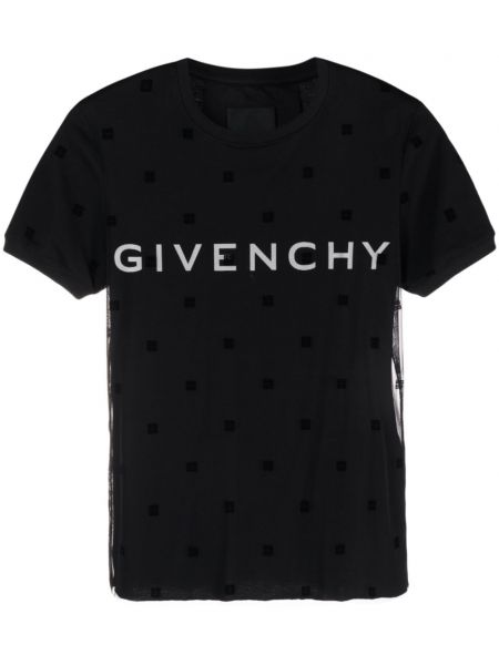 Tričko s potiskem Givenchy černé