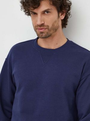 Однотонный хлопковый свитер United Colors Of Benetton синий