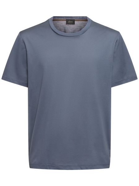 Camiseta de algodón de tela jersey Brioni