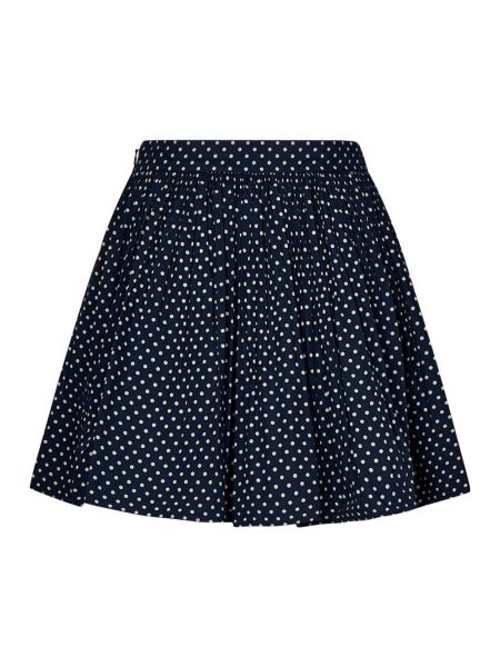 Mini falda con lunares con estampado plisada Ralph Lauren azul