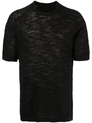 T-krekls ar apaļu kakla izgriezumu Transit melns