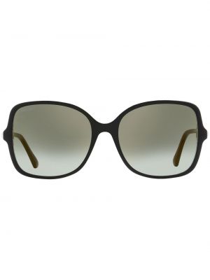 Černé oversized sluneční brýle Jimmy Choo Eyewear