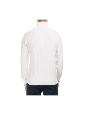 Jersey cuello alto de algodón de tela jersey Sun68 blanco