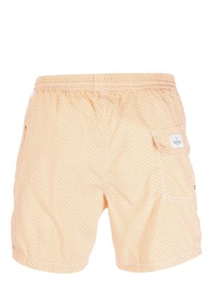 Shorts à imprimé Barba orange