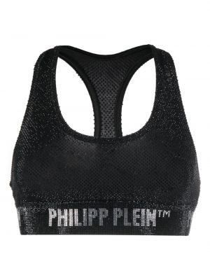 Křišťálová podprsenka Philipp Plein černá