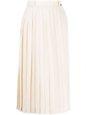 Plisované midi sukně Undercover bílé