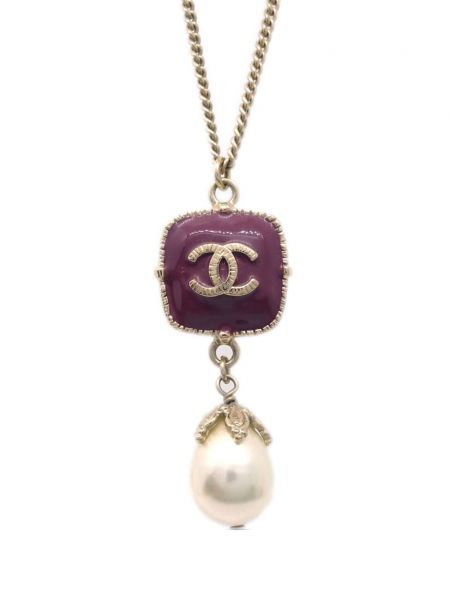 Pandantiv cu perle Chanel Pre-owned auriu