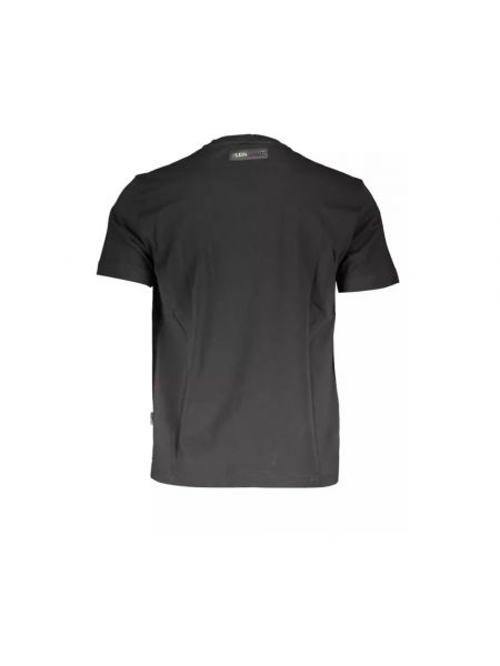 Koszulka bawełniana z dekoltem w serek Plein Sport czarna
