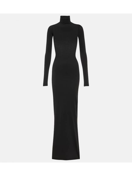 Jersey hosszú ruha Balenciaga fekete