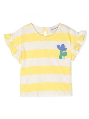 T-shirt a righe Bobo Choses giallo