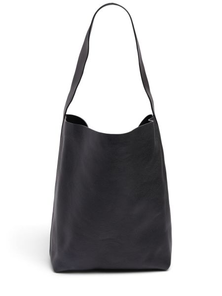 Kožená nákupná taška St.agni čierna
