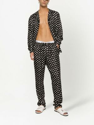 Herzmuster seiden pyjama mit print Dolce & Gabbana