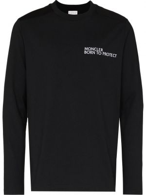 Brodert t-skjorte Moncler svart