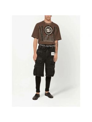 Pantalones cortos cargo Dolce & Gabbana negro