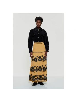 Długa spódnica Antik Batik brązowa
