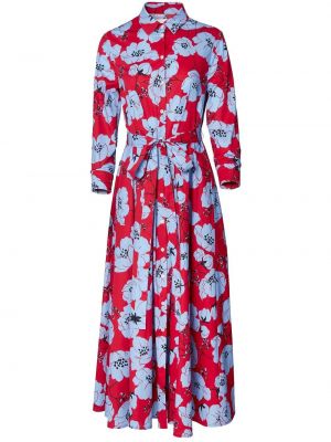 Trykt floral dress Carolina Herrera rød