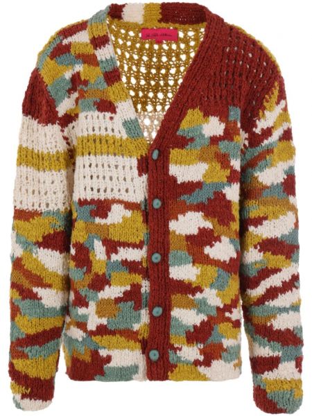 Cardigan long en tricot The Elder Statesman marron